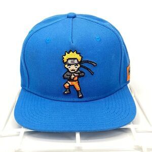 Naruto 2002 Shippuden Collection Snapback Hat Anime Manga Blue OSFM (H16)